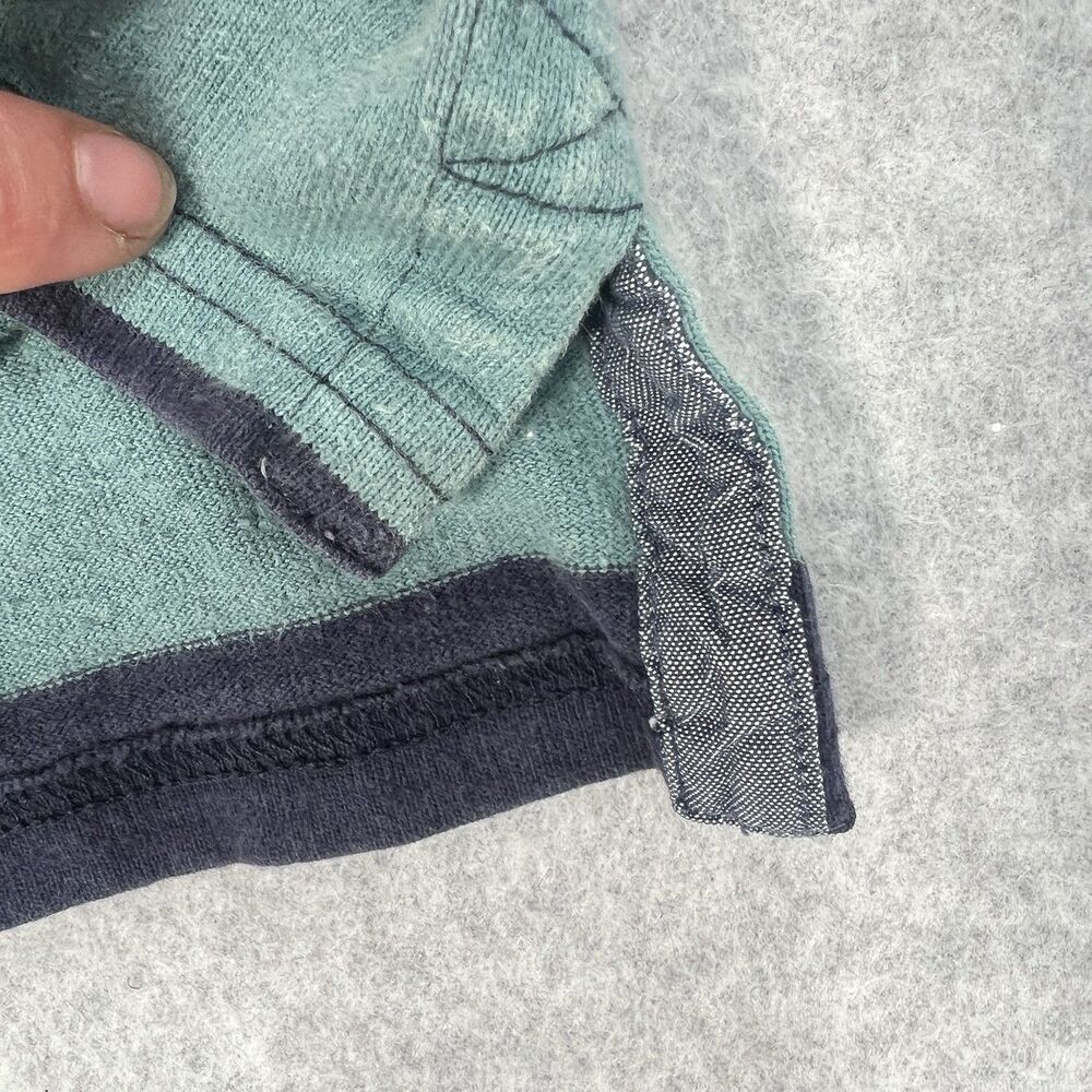 LL Bean Hoodie Sweatshirt Mens M Blue & Green Striped traditional fit - Picture 4 of 16